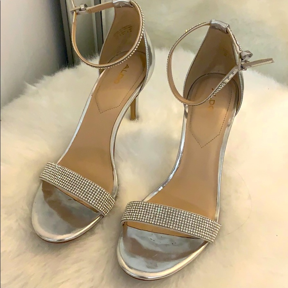 Aldo silver sandals